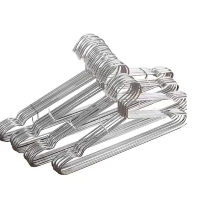Stainless Steel Clothes Hanger Solid Clothes Rack Household Wholesale Drying Stainless Steel Adult Children's Clothes Hanging Ditch Wet and Dry