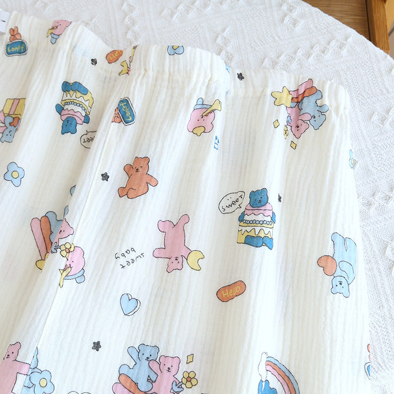 Pure Cotton confinement clothing spring and autumn summer thin postpartum maternity nursing clothing pajamas Maternity Nursing casual home wear