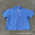 Blue/short-sleeved shirt