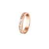 New Fanjia Signature Ring Plated with 18K Gold High Version Classic Letter Ring Unisex Couple Ring