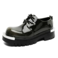 Ql89705 khaki leather shoes size