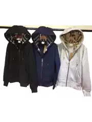 Cross-Border High-Quality British-Style Hooded Men's Sweatshirt with Fleece, Spring and Autumn Cardigan with Zipper, Ready for Custom Logo 3D