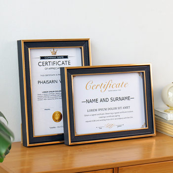 High-grade photo frame decoration honor certificate display frame a4 16-inch authorization letter patent certificate photo frame wholesale hanging