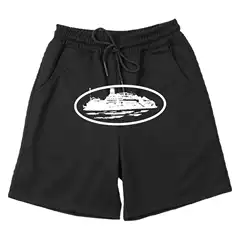 Cross-border New Y2K American Fashion Street Hip-hop Men's Shorts High Street Loose Hip-hop Street Printed Casual Pants