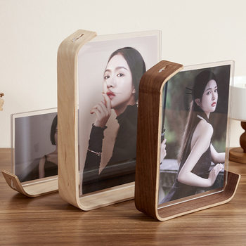 Photo washing to make photo frame high-grade acrylic transparent table ins simple 6 inch 7 inch 8 inch engraved logo
