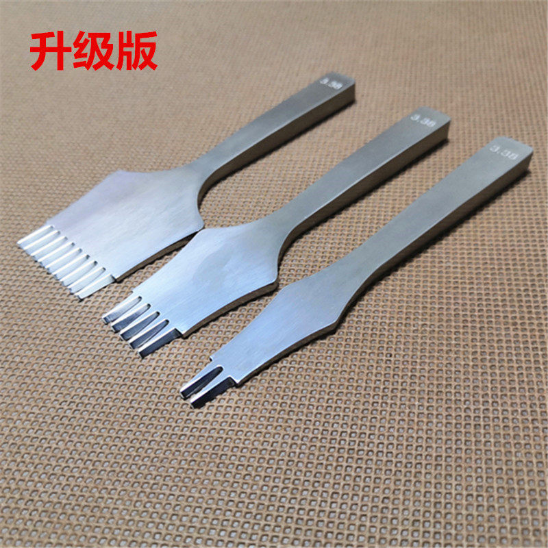 Special method cutting oblique flat cutting diy leather hole punching tool between cutting teeth fine grinding polishing leather hole punch
