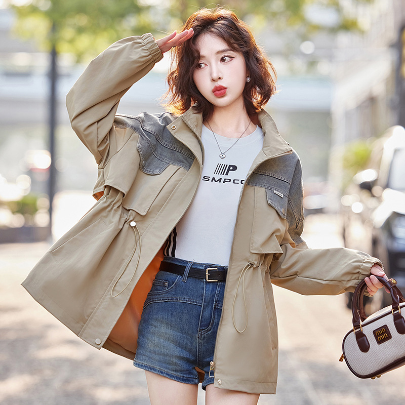 (Mới) Mã L3531 Giá 2020K: Áo Khoác Nữ Wotdyi Mũ Liền Hàng Mùa Xuân Thu Đông Phong Cách Hàn Quốc Thời Trang Nữ Chất Liệu Jean Bò G05 Sản Phẩm Mới, (Miễn Phí Vận Chuyển Toàn Quốc).
