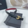 3.0cm wide wine red with black letter gold buckle