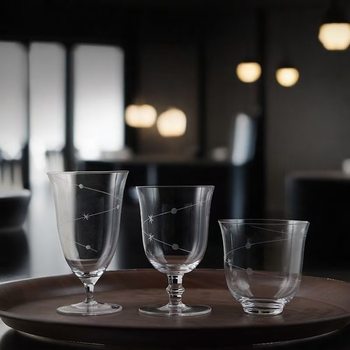 Japanese-style Kimura Ultra-thin Carved Star Track Glass Cup Water Cup Bar Bartending Cocktail Cup Whisky Cup Coffee Cup