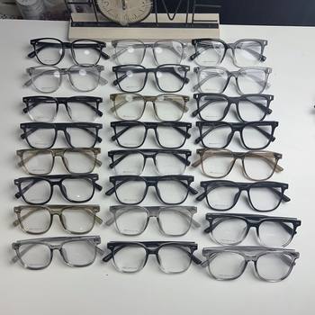 New Trendy Large Frame Plain Glasses Versatile for No Makeup Myopia Glasses Frame Metal Hinge Trendy Tr90 Frame Wholesale