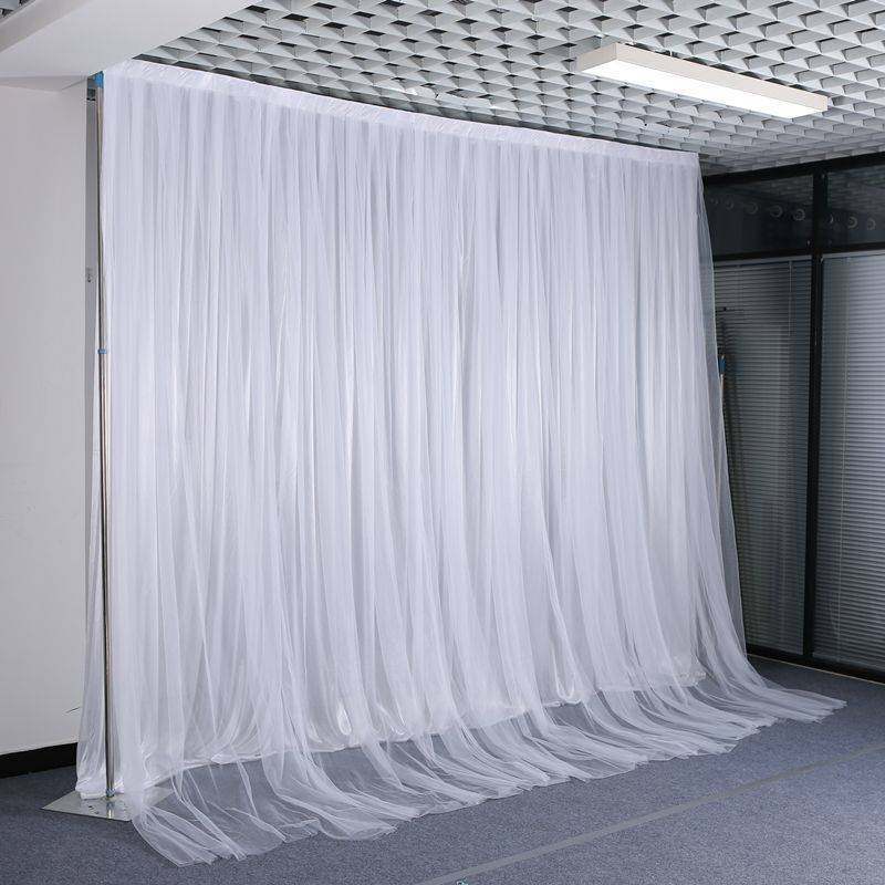 Wedding Double-Layer Background Gauze Curtain Decoration Birthday Kindergarten Scene Layout Internet Celebrity Live Broadcast Curtain