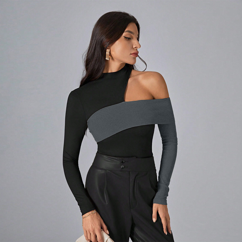 Womens Irregular Design T Shirt Trendy Style Fall Winter Collection Unique Look Wholesale Available