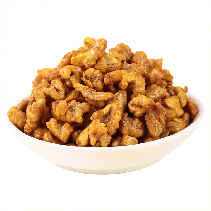 Western Region Meinong Turmeric Crispy Walnut Kernels 100g New Stock Aksu Walnuts Baked Nut Snacks Individually Packaged