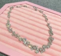 White gold bubble necklace