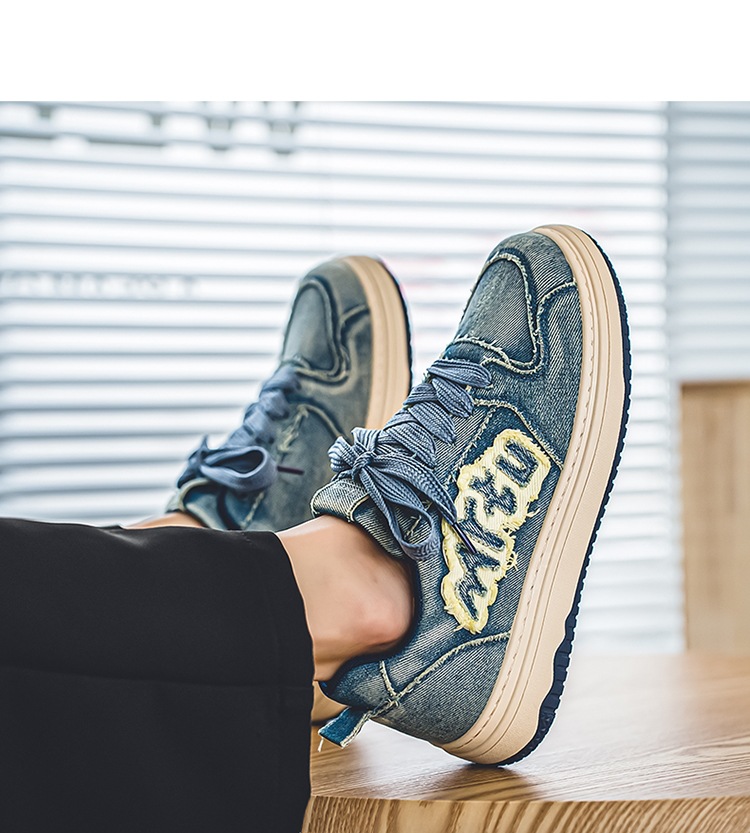 Meiretu Spring/Summer New Men's Shoes Denim Breathable Thick-Soled Ins Trend Casual Retro Canvas Shoes 992 11 O1CN01IJpHrv1Yyfpr8hyx8 !!2212671423128 0 cib