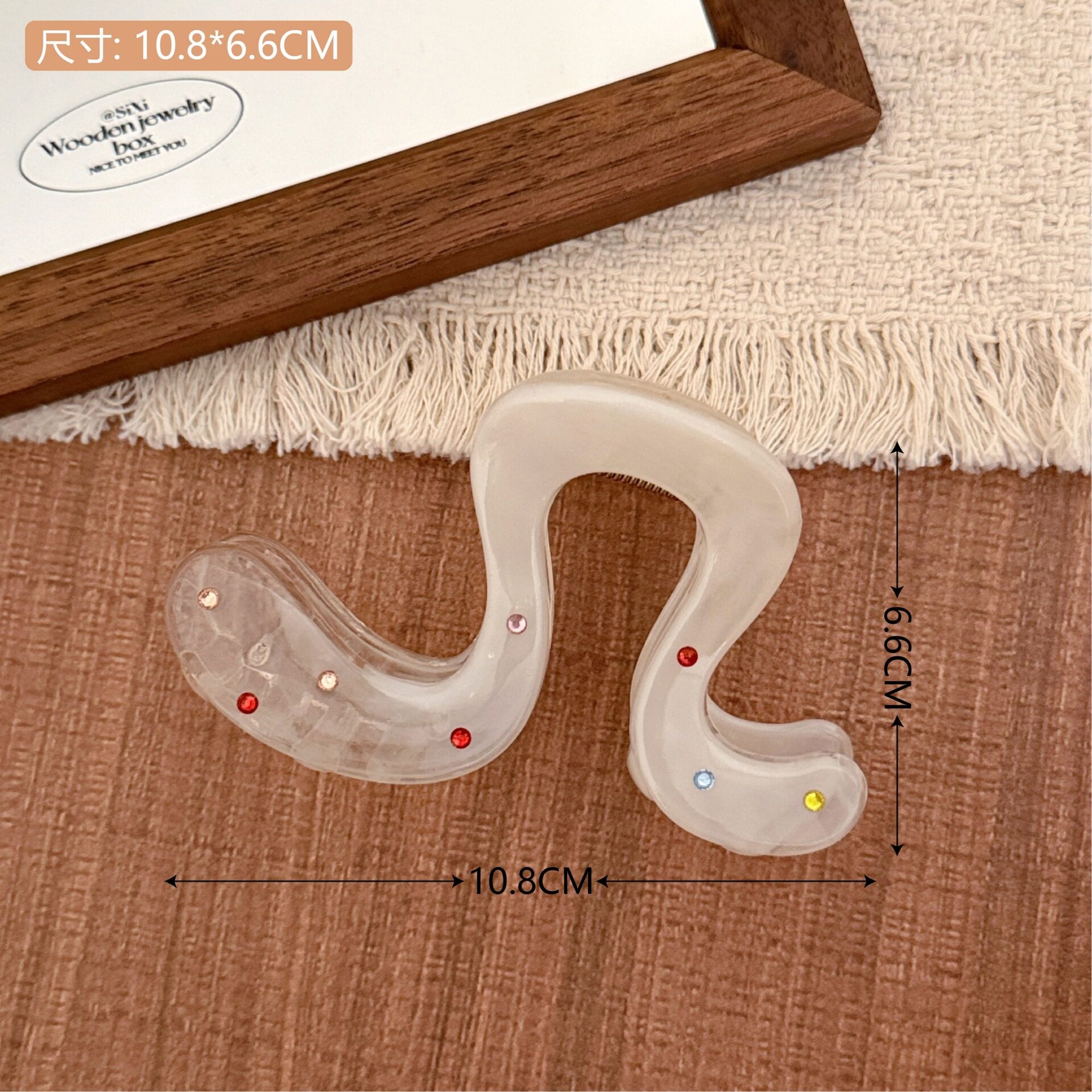 高颜值彩钻星星蝴蝶结抓夹少女后脑勺盘发夹百搭多鲨鱼夹发卡发饰