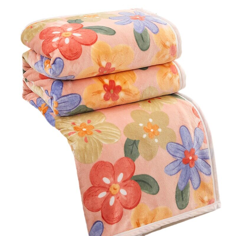 2025 New Light Luxury Thickened Warm Cloud Mink Velvet Blanket Quilt Nap Flannel Gift Event Small Cover Blanket