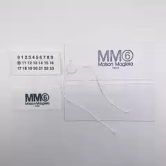 Factory in stock Margiela MM6 full set of tag collar hanging particles water washing label cloth accessories big brand wholesale