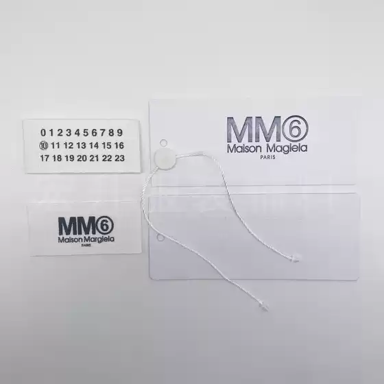 Factory in stock Margiela MM6 full set of tag collar hanging particles water washing label cloth accessories big brand wholesale
