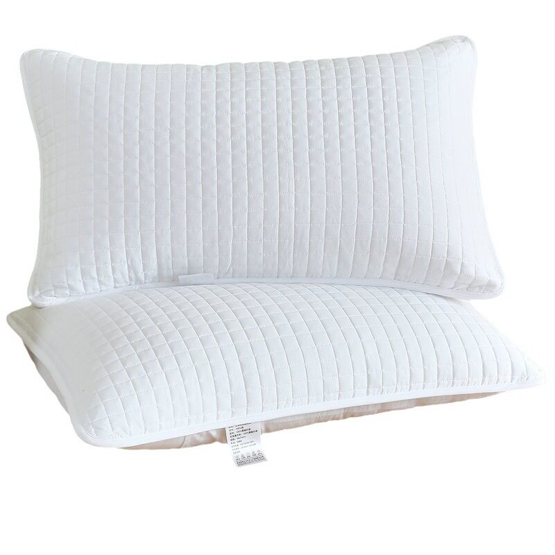 Brushed quilted pillowcase thickened sweat-proof dirty pillowcase protective cover hotel quilted oil-proof half pack pillowcase