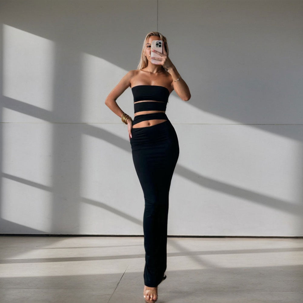 Bodycon Maxi Dress Slim Fit Trendy Design Spring Summer Style Wholesale Available ready to ship