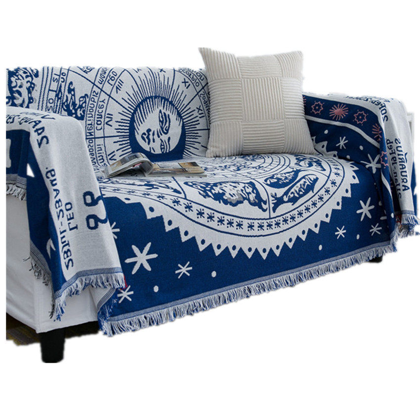 Four Seasons American Jacquard Thread Blanket Constellation Sofa Towel Multi-Purpose Tablecloth Sofa Cushion Outdoor Camping Blanket
