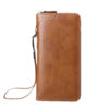 Men's Wallet Long Zipper Wallet Youth Simple Fashion Wallet Multi-Functional Card Holder Large Capacity Clutch Trendy