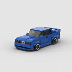 Racing Sports Car E30 M3 Model Moc Small Particle Educational Assembly Building Block Toys Cross-Border Wholesale