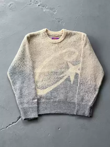 Corteiz European and American Cross-Border Stylish Street Loose Casual Knitwear Round Neck Autum Large C Knitwear Ins Jacket