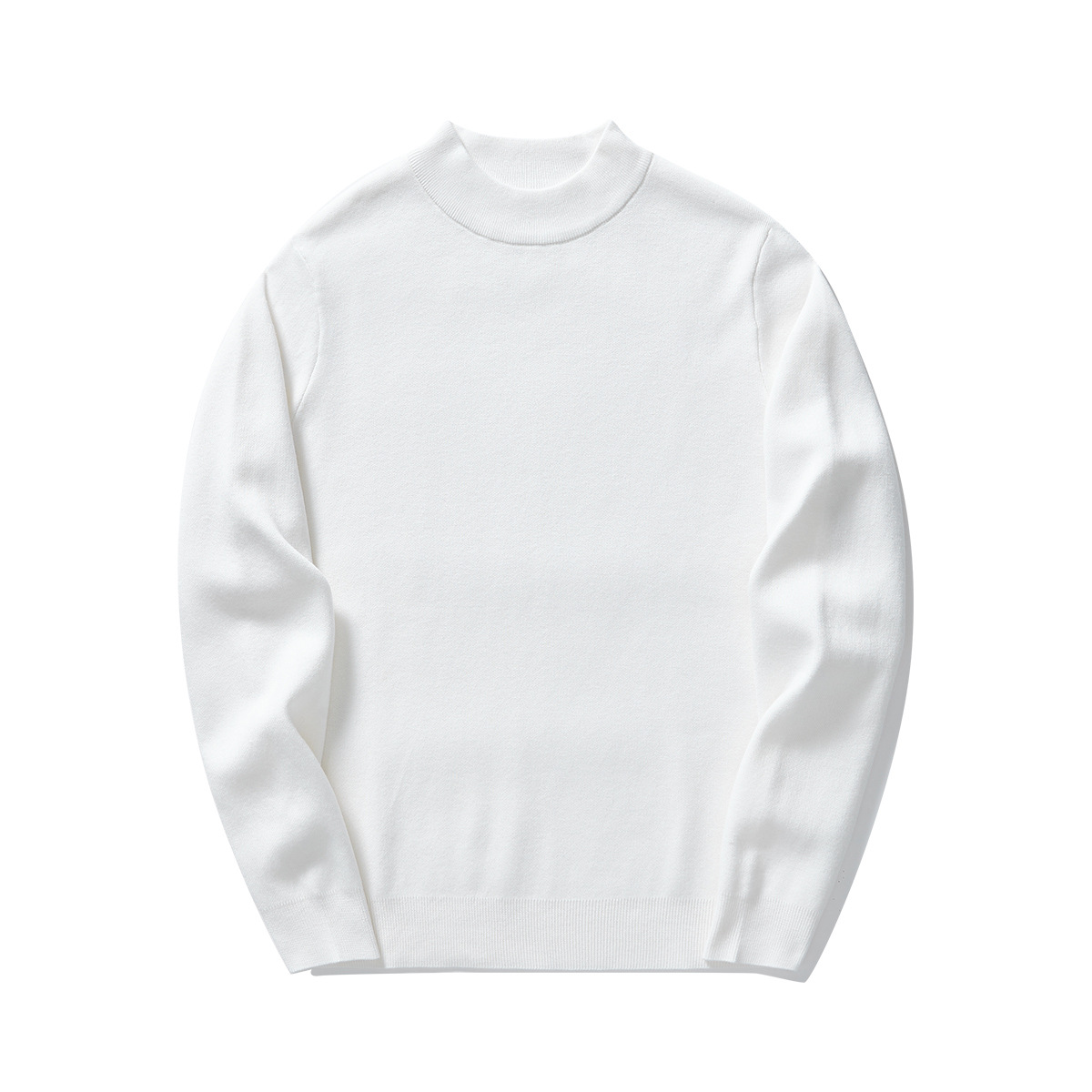 墨麦客半高领毛衣男秋冬季百搭毛衫简约纯色基础男士针织衫20006.