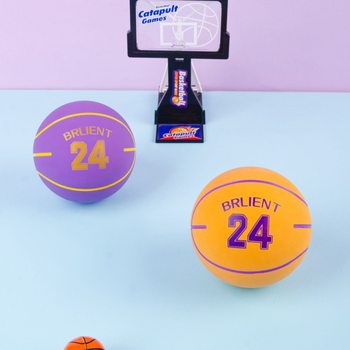 Su Mai's rubber elastic ball children's mini basketball high elastic small rubber ball inflatable-free shooting decompression toy