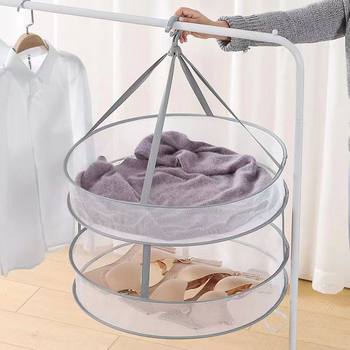 Clothes drying net drying socks artifact clothes basket woolen sweater tile drying net bag drying underwear home sweater drying rack