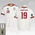 26 spain away jersey + printed #19 star + world cup patch