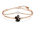 Black swan bracelet with diamonds