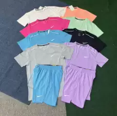 Cross-border outdoor summer men's quick-dry shorts sports fitness set casual set factory direct supply in stock