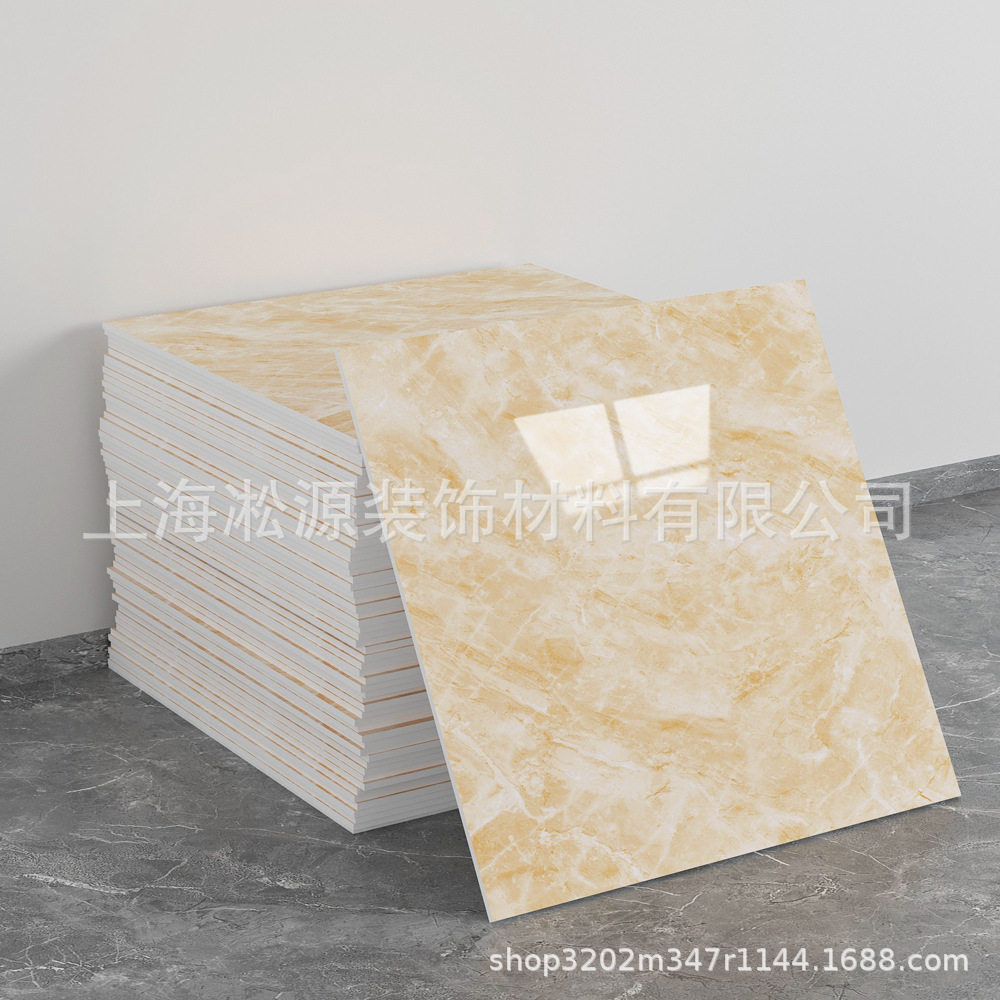 外贸跨境热销大理石仿瓷砖墙贴自粘防水防潮背景墙面装饰墙壁纸