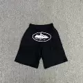 809 black and white shorts