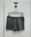 Gray striped shorts