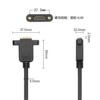 HDMI Female to Female Extension Cable with Ear Screw Holes to Fix HDMI Double Female 4K High-Definition Adapter Cable