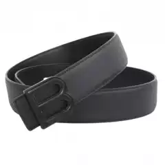 B-Shaped Men's Belt with Smooth Buckle Belt Cross-Border Hot Style