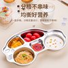 316 stainless steel children's dinner plate compartment baby boys and girls children eating plate baby garden special tableware rice bowl
