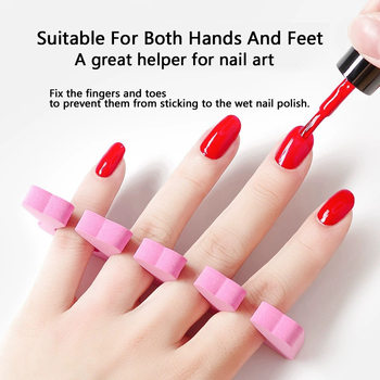 Manicure Tools and Supplies Sponge Toe Separator Finger Separator Cotton Toe Separator Environmentally Friendly and Odorless Phototherapy Glue Special