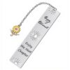 Amazon Hot Sale Stainless Steel Hollow Bookmark Sunflower Pendant Retirement Gift Gratitude Teacher Colleague Gift