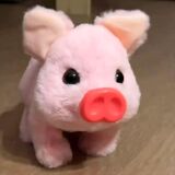 Имитация домашнего плюшевого электрического поросенка, который может прыгать и звать детей поиграть в домашнюю электрическую игрушечную свинью