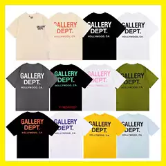 Foreign Trade Wholesale American Trendy Brand Gallery Dep Basic Letter Classic Logo Slogan Short-Sleeved Men's and Women's T-Shirts