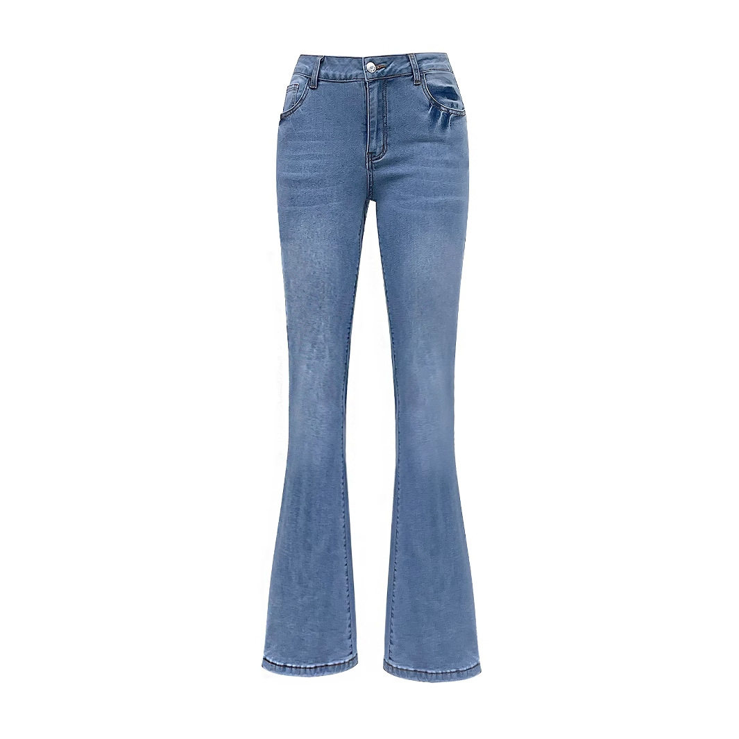 Trendy Womens Denim Pants Bow Tie Print Casual Style Comfortable Fit Wholesale Available customizable