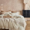 French Classy 250g High Weight Milk Velvet Stereo Carved Embroidered Winter Warm Fleece-Lined Bedding Set
