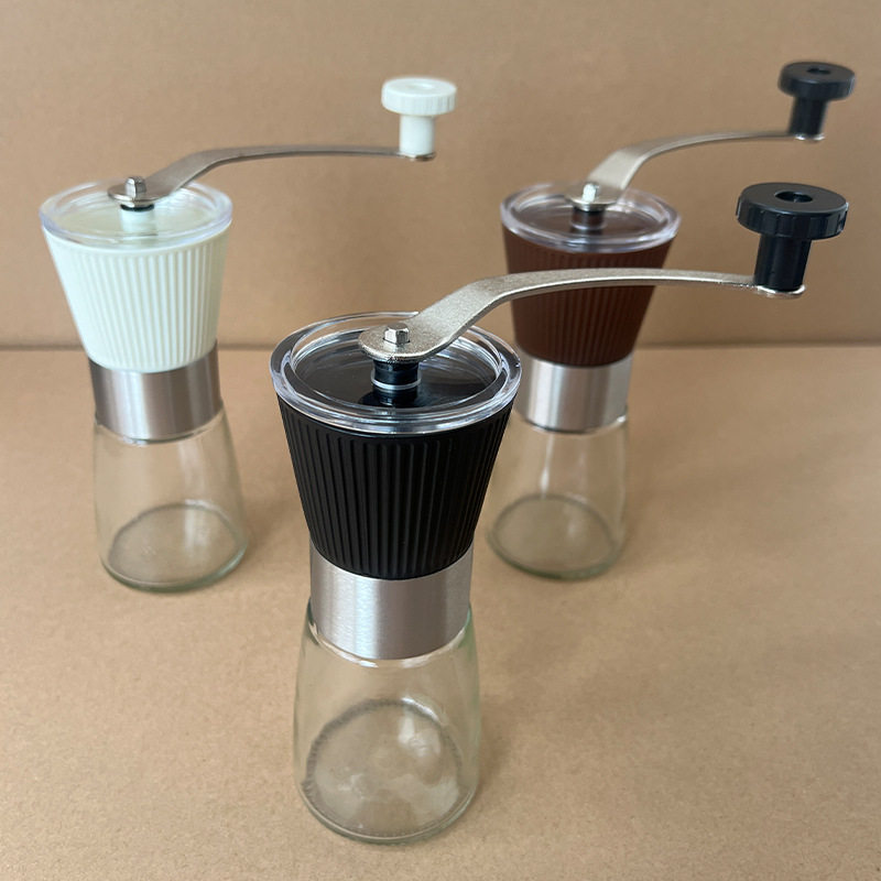 Foreign trade 304 stainless steel hand-cranked coffee machine multi-purpose coffee grinder household adjustable manual grinder