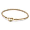 Hollow gold heart spring bracelet