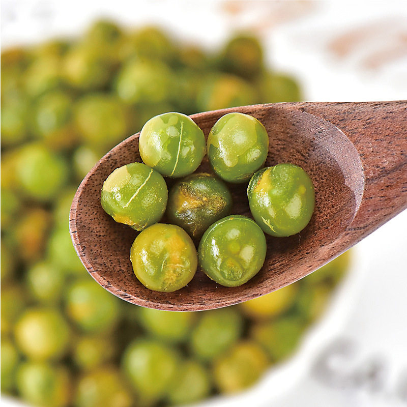 Taiwan imported shengxiangzhen garlic green beans 240g mustard spicy independent packaging green peas crisp fried beans wine